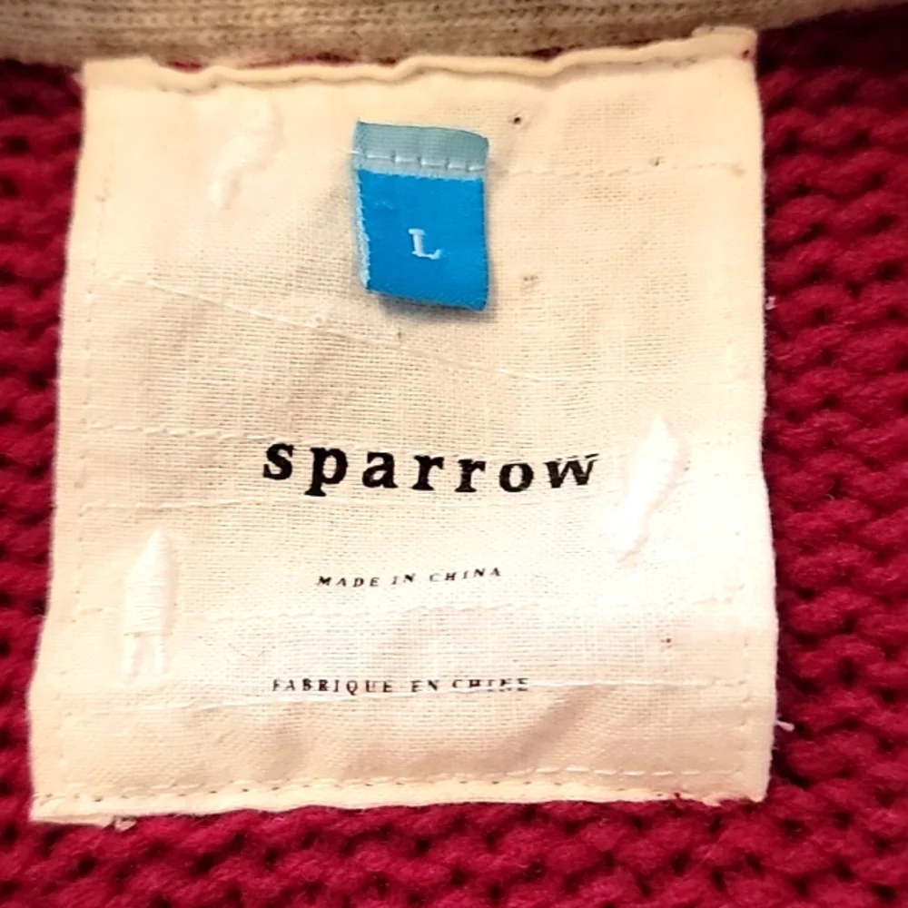 ANTHROPOLOGIE SPARROW SWEATER SIZE LARGE - Picture 3 of 4